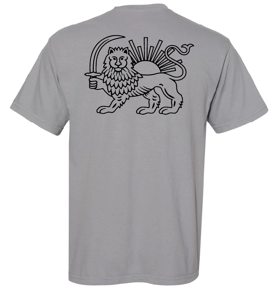 Lion and Sun - Grey
