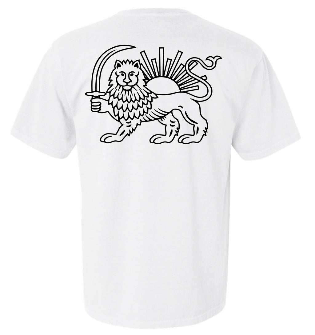 Lion and Sun - White